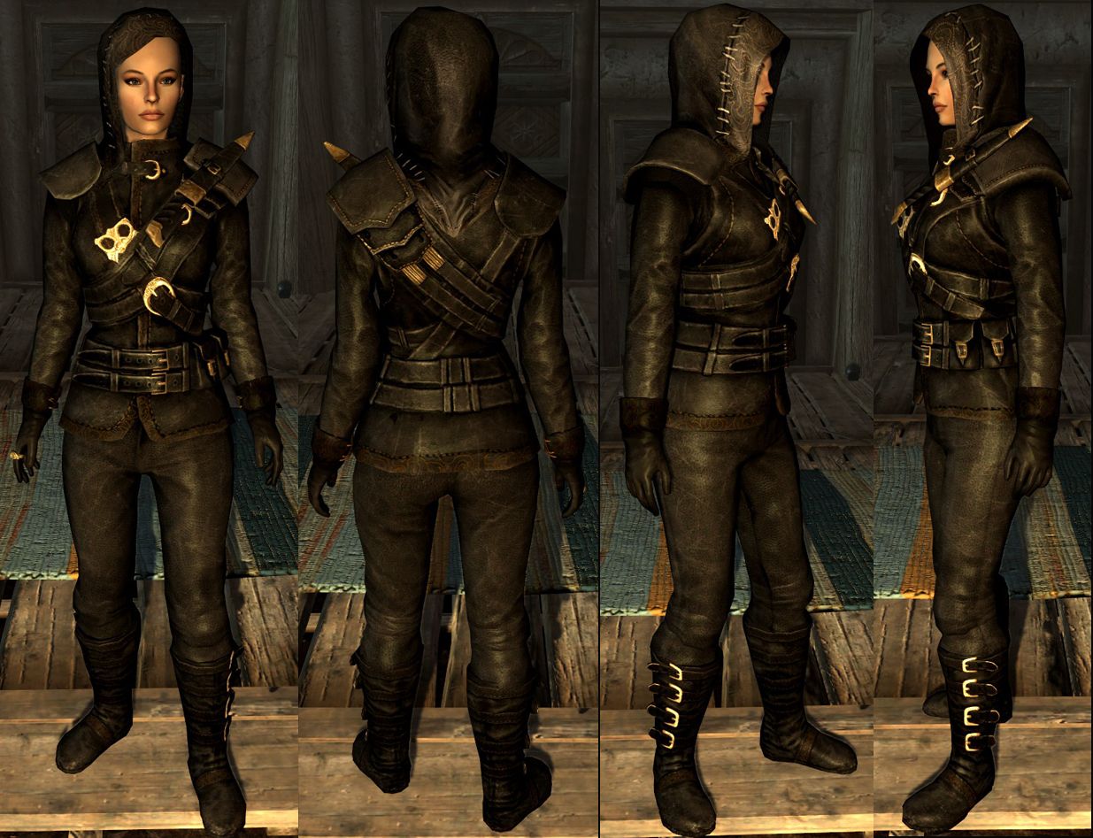 skyrim female thief armor mod